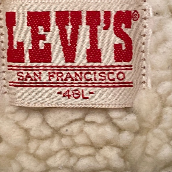 Vintage Levi's San Francisco 1970’s Denim Sherpa Jacket - Picture 8 of 17